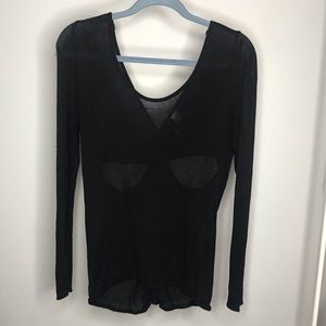 Black Low Back Sweater